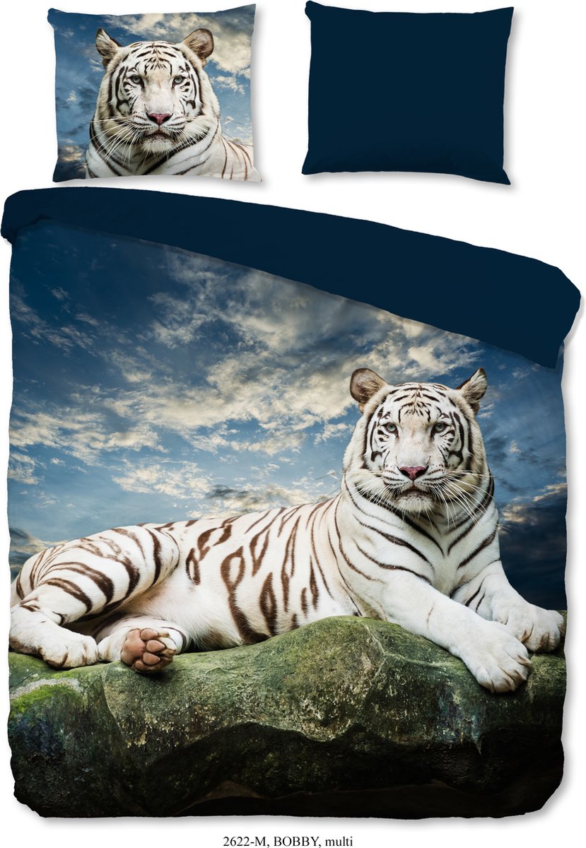Pure Dekbedovertrek "witte tijger" - Multi - (240x200/220 cm) - Microfiber