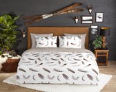 Good Morning Feathers - Flanelle - Housse de couette - Simple - 140x200 / 220 cm - Wit