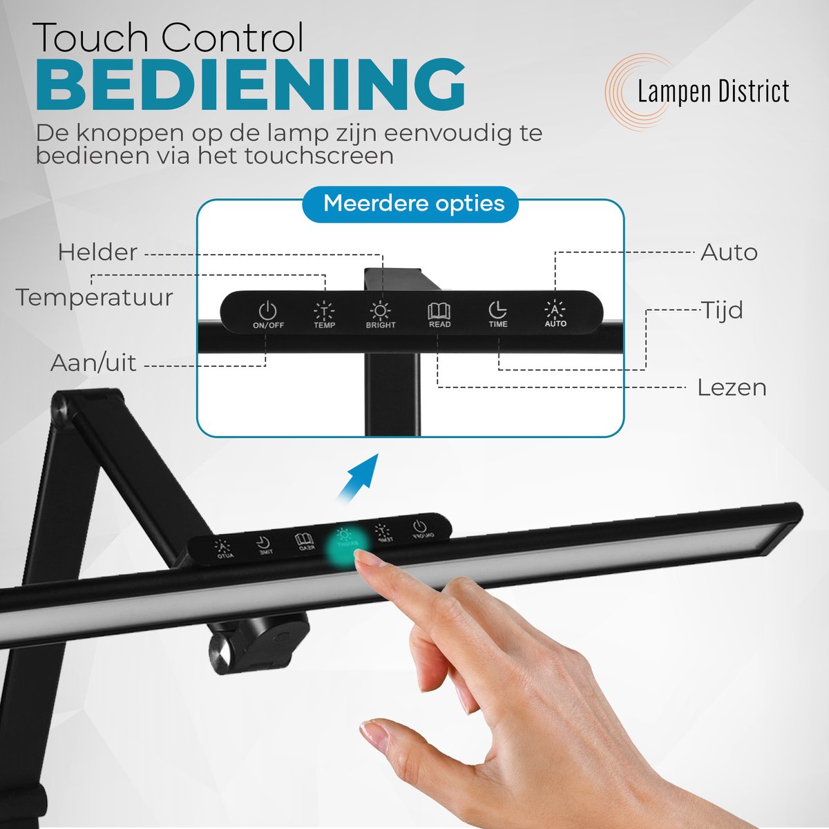 Lampen District LED bureaulamp - 60cm, CRI 97, instelbaar thumbnail 4