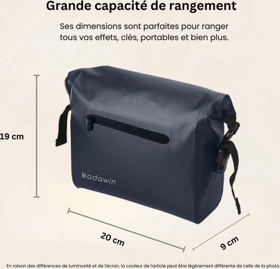 Sacoche Porte-bagage 30l Sac Vélo 3 En 1 BADAWIN - 30L étanche Réfléchissant Sac à Dos Vélo Transformable
