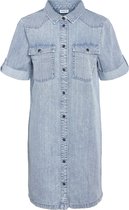 NOISY MAY NMNEW SIGNE S/S DENIM DRESS VI003LB NOOS Dames Jurk - Maat XS