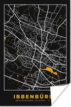 Poster Stadskaart – Kaart – Ibbenbüren – Gold – Duitsland – Plattegrond - 60x90 cm