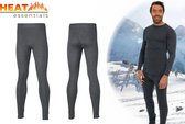 Heat Essentials - Sous-vêtements Thermo pour hommes - Pantalons thermiques pour hommes - Zwart - L - Vêtements Thermo pour hommes - Leggings Thermo pour hommes - Également disponible en Set Thermo