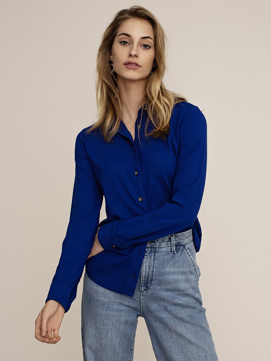 Cedar blouse Cobalt blue / L