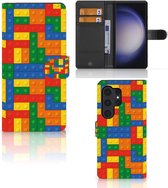 Bookcase Geschikt voor Samsung Galaxy S24 Ultra Smartphone Hoesje Blokken