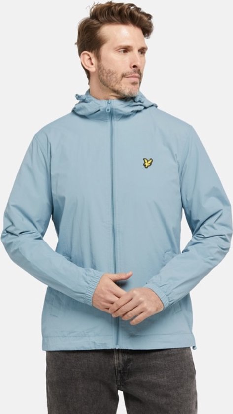 Lyle & Scott Heren Jas (Maat M) Lichtgewicht/Overgang - Aqua blauw - Waterafstotend