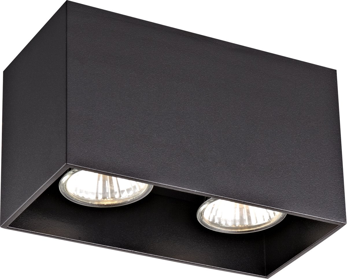 Fantasia 4014446 BABAR Plafondlicht Zwart Vierkant 2xGU10 excl (max 50W)