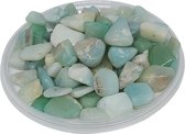 Pot d'Hématite | Hématite | Cadeau | Bocal en verre hexagonal | Verre |  Pierres précieuses | Purification |Amour | pierres précieuses | A. de Laar | Blanc