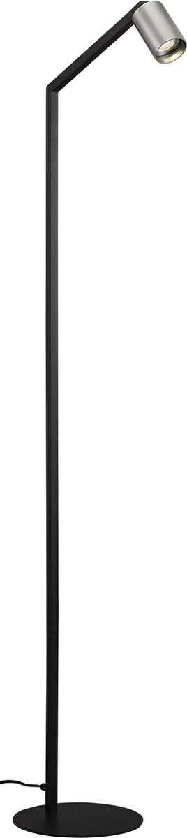 Fantasia Tabore vloerlamp GU10 (excl.) zwart / geborsteld staal