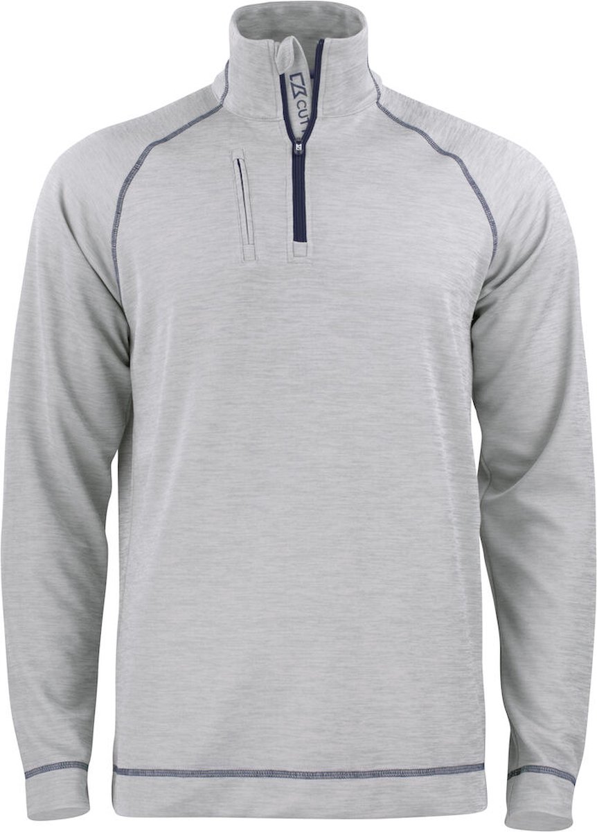 Cutter & Buck Chambers Half Zip Heren 358412 - Grijs Melange - S