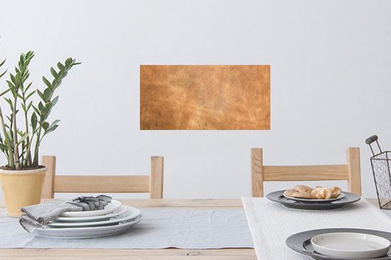 Stickers Stickers muraux - Structure en cuir marron clair - 40x20 cm - Film adhésif