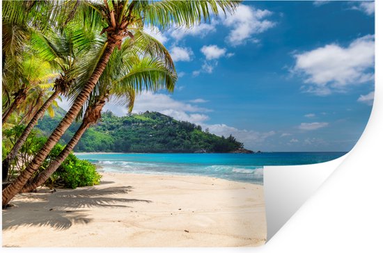 Stickers Stickers muraux - Plage - Mer - Île - Vacances - 120x80 cm - Feuille adhésive