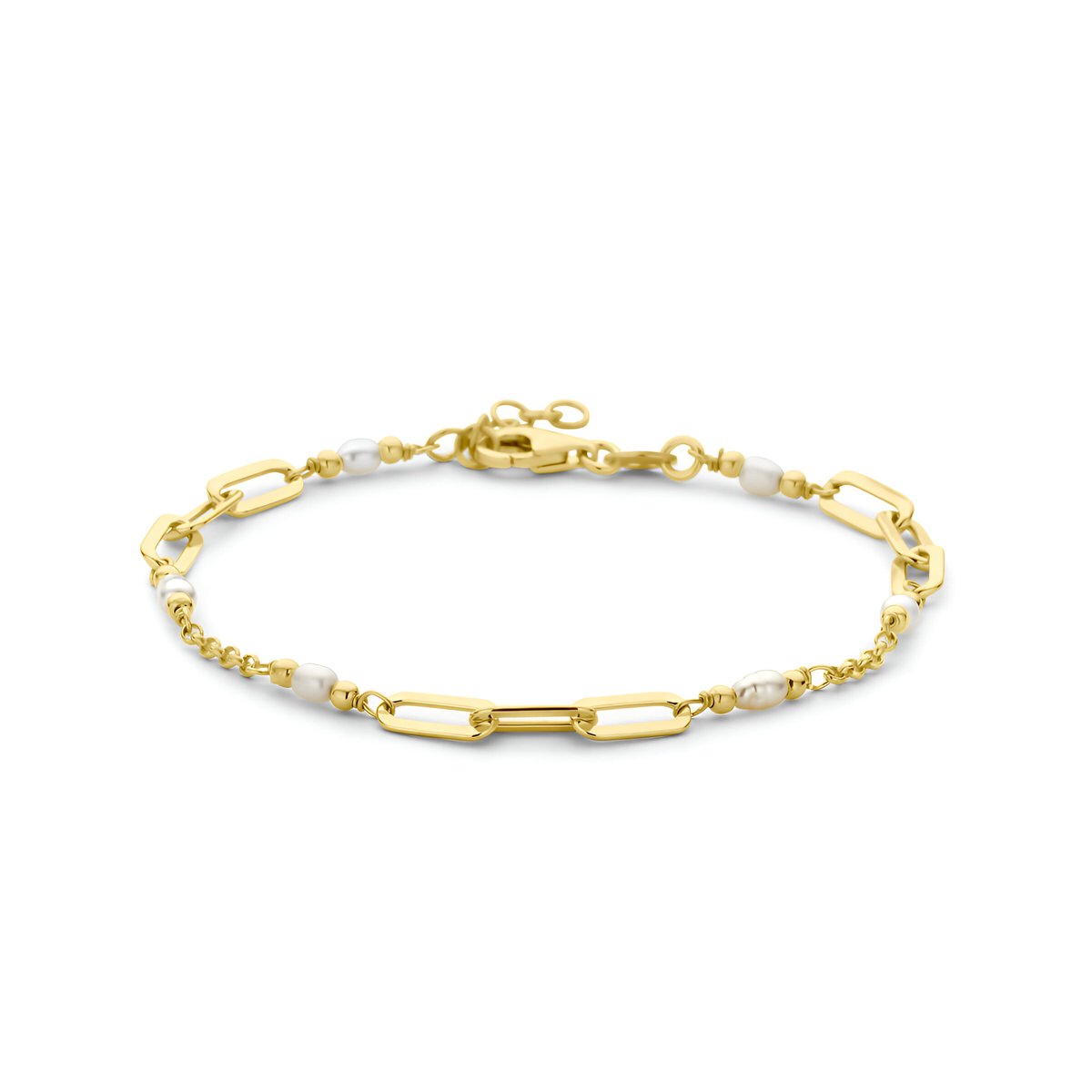 Armband dames - Gouden armband - zilveren armband dames - gouden armband dames - armband parels 19CM - Kasius
