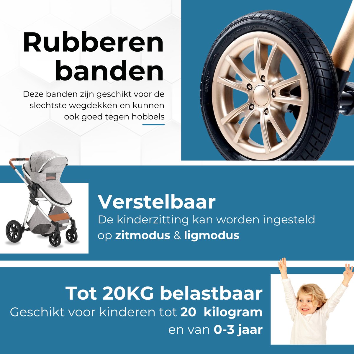 Lunola Lunola Nova Kinderwagen 3-in-1 - afbeelding 4