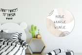 Cercle Mural - Cercle Mural Intérieur - Maison - Boire - Citation - ⌀ 90 cm - Décoration murale - Peintures Ronds