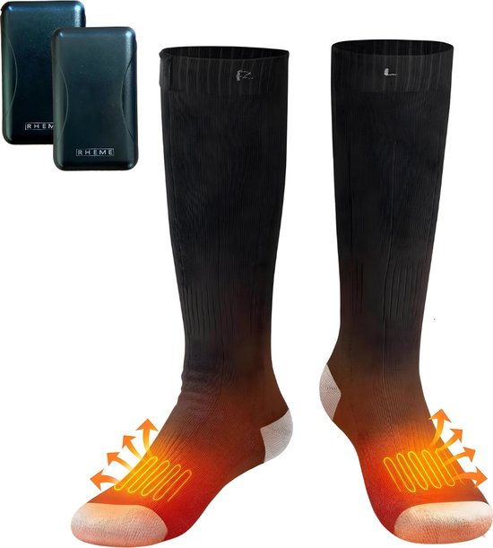 Elektrische Sokken - Verwarmde Sokken - Kniekousen - Skisokken - One Size - Unisex - 3 Warmtestanden - Oplaadbaar - Rheme
