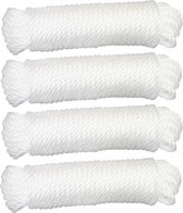 AMIG paracord touw - 4x - 20 meter - D5mm - 110kg - polypropyleen - wit