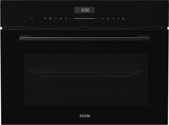 ETNA CM250ZT - Oven met magnetronfunctie - Nis 45 cm - Zwart glas - Combi Magnetron
