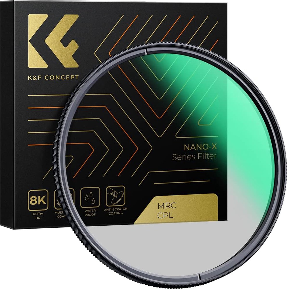 K&F Concept - Hoogwaardig 52mm NANO-X CPL-filter voor Verbeterde Fotografie - Circulaire Polariserende Technologie - Verbeterde Beeldkwaliteit - Beschermende Coating - K&F Concept