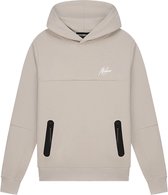 Sweat à capuche sport Malelions marron.