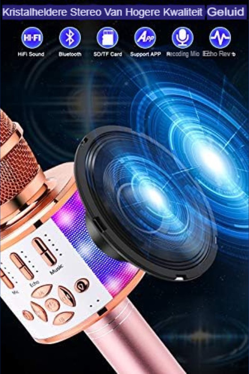 Microphone bluetooth enfant karaoké amusant pour enfants Microphone bluetooth enfant karaoké amusant pour enfants