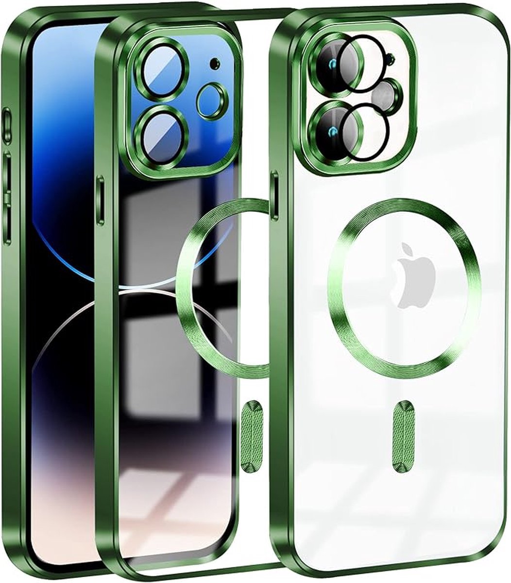 Gsm Hoesje Iphone 15- Full Body Ontwerp Met Ingebouwde Screenprotector- Camera Bescherming.