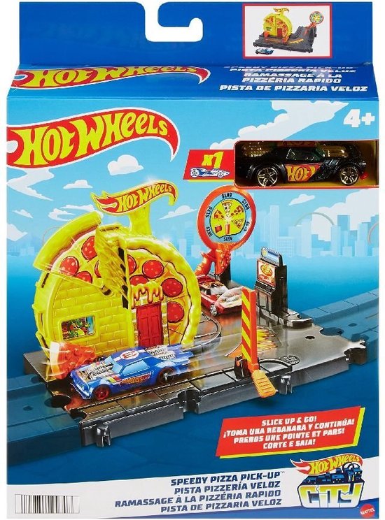 Hot Wheels City Explorer Speedy Pizza Pick-Up van Hot Wheels — afbeelding 3