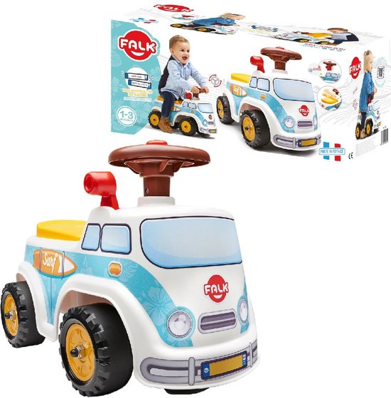 FALK Mini Van - kleurrijk loopspeelgoed met opbergruimte - 1-3 jaar