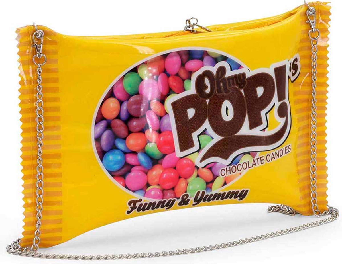 Karactermania - Oh My Pop! - Choco - Snoep-Ketting Schoudertas - Handtas - Geel