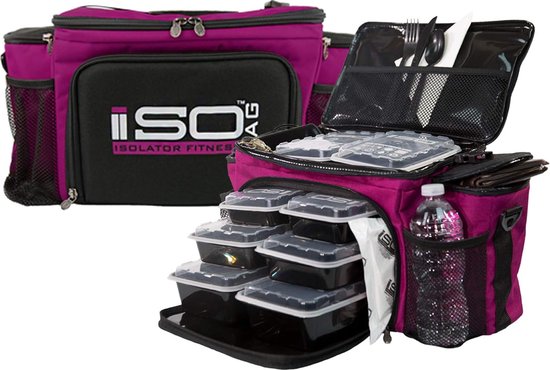 Isolator Fitness 6 Meal ISOBAG Meal Prep Management Insulated Lunch Bag