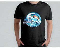 I like Fishing - T Shirt - Fishing - Gift - Cadeau - Angling - Fisherman - CatchOfTheDay - Vissen - Hengelsport - Visser - VangstVanDeDag - Vliegvissen