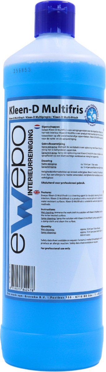Goedkoopste Ewepo Kleen-D Multifris interieurreiniger 1 liter Ewepo