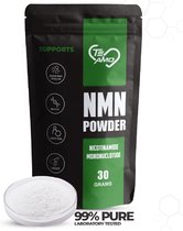 NMN | 30 Gram Poeder - NAD+ Booster - Gezond brein supplement - Superfood - Ook voor honden en katten - Nicotinamide mononucleotide - Inclusief 500mg Maatlepel - 60 Dagen inname - 99% Puur