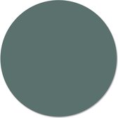 Label2X - Muurcirkel effen green - Ø 120 cm - Dibond - Multicolor - Wandcirkel - Rond Schilderij - Muurdecoratie Cirkel - Wandecoratie rond - Decoratie voor woonkamer of slaapkamer