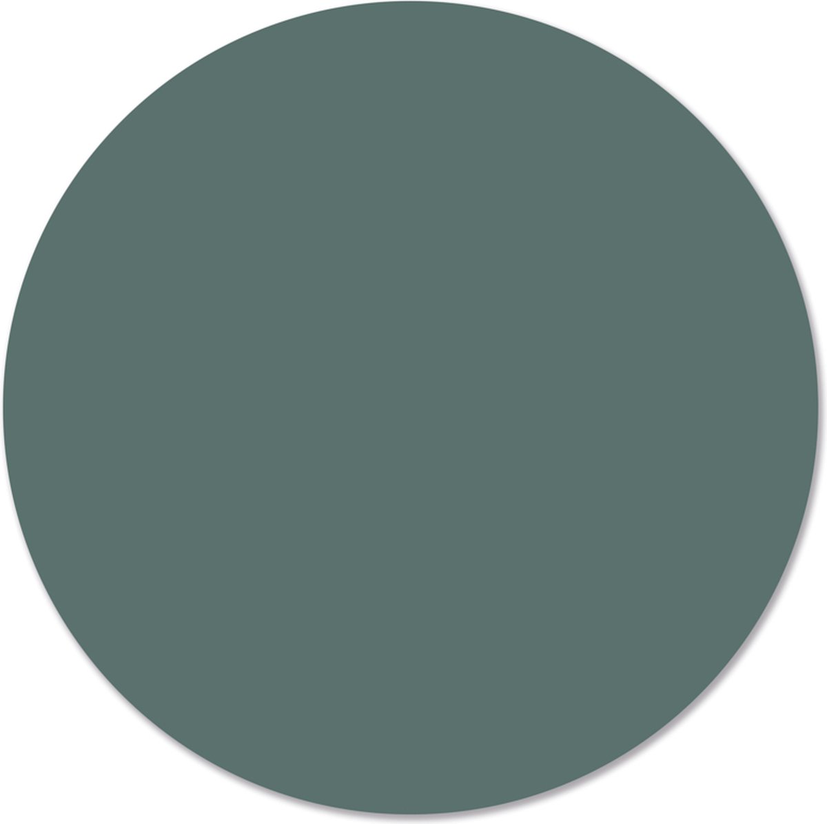 Label2X - Schilderij - Effen Green Ø - Multicolor - 120 X 120 Cm