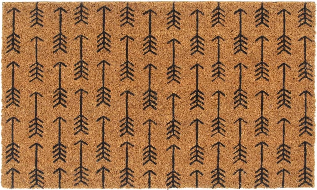 vidaXL - Deurmat - 45x75 - cm - getufte - kokosvezel - naturel