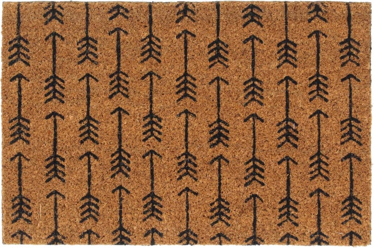 vidaXL - Deurmat - 40x60 - cm - getufte - kokosvezel - natur