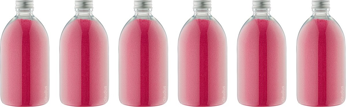 Goedkoopste Scrubzout Fruity melon - 650 gram - Fles met aluminium dop - set van 6 stuks - Hydraterende Lichaamsscrub