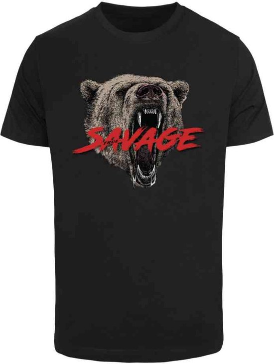 Mister Tee - True Savage Heren T-shirt - XS - Zwart