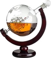24 Whiskey karaf wereldbol, cadeau voor whiskykenners, voor jenever zoals cognac, brandewijn, wodka, cadeau-idee voor bruiloft, verjaardag, Vaderdag
