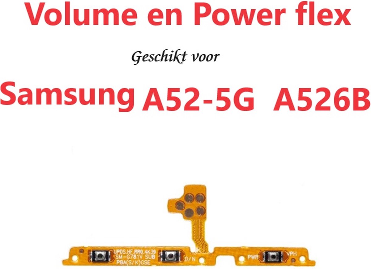 Samsung Galaxy A52 5G power en volume Flex Kabel