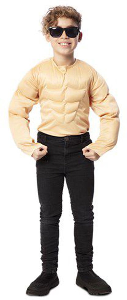 Kindermaat T-shirt sterke man (122-138 cm) - maat L