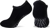 Homesocks sneaker antislip sokken - Yoga sokken - 42 - Zwart.