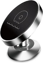 WUW - Support de téléphone de voiture Support de téléphone magnétique pour tableau de bord - Support de téléphone rotatif Argent