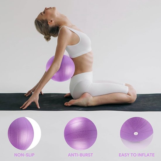 Keqaoe Pilates Ballon De Gymnastique, 25cm Yoga Ball Anti-Slip Anti-Éclatement Fitness Balles Yoga Ball Équilibre Sport Balle, Petit Ballon De Gymnastique avec Paille Gonflable Keqaoe Pilates Ballon De Gymnastique, 25cm Yoga Ball Anti-Slip Anti-Éclatement Fitness Balles Yoga Ball Équilibre Sport Balle, Petit Ballon De Gymnastique avec Paille Gonflable