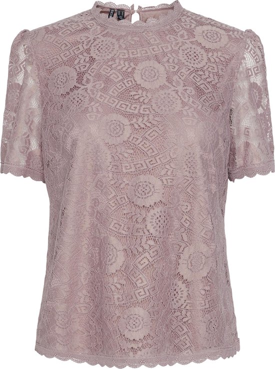 PIECES PCOLLINE SS LACE TOP NOOS Dames Blouse - Maat L