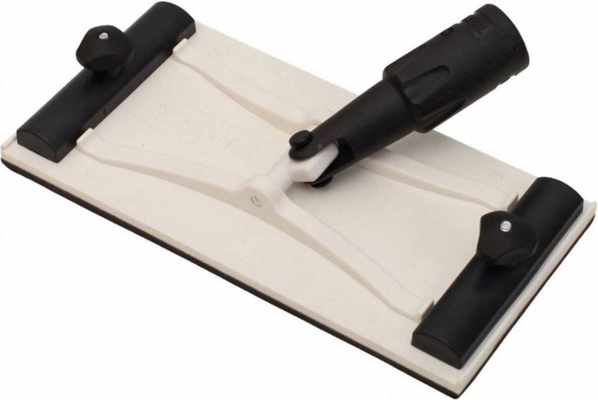 DEKOR Schuurblok 11x23cm met 2 klemmen voor schuurpapier - geschikt voor steel