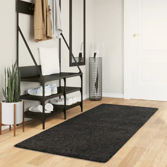 Prolenta Premium - Vloerkleed PAMPLONA Shaggy Hoogpolig 120x170 Cm Beige Antraciet