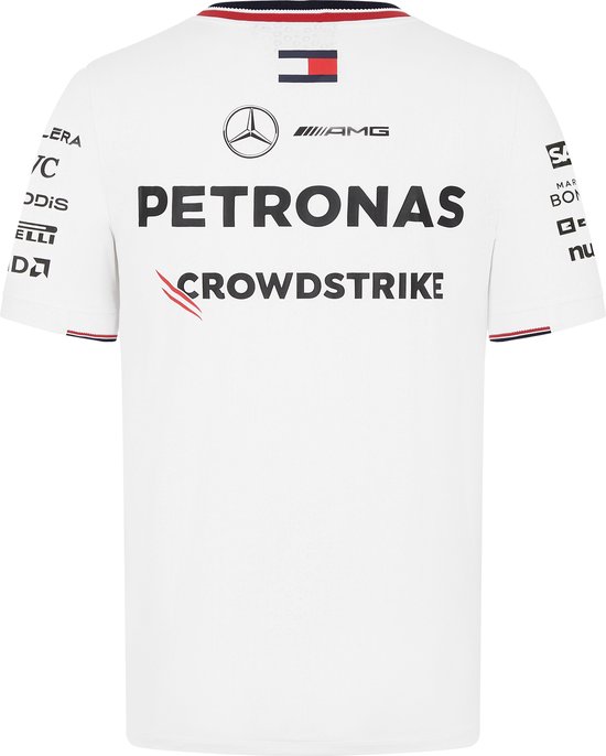 Mercedes Teamline Shirt Wit 2024 XL - Lewis Hamilton - George Russel - Formule 1 van Mercedes — afbeelding 2