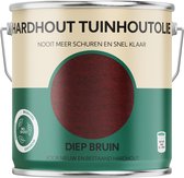 Hardhout Tuinhoutolie - diep bruin - hardhout olie - biobased - 2.5 liter